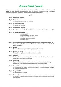 thumbnail of Agenda February 2019